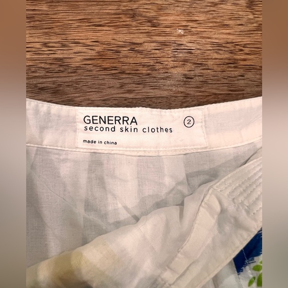 White Floral Generra Skirt Size 2 - Picture 5 of 6